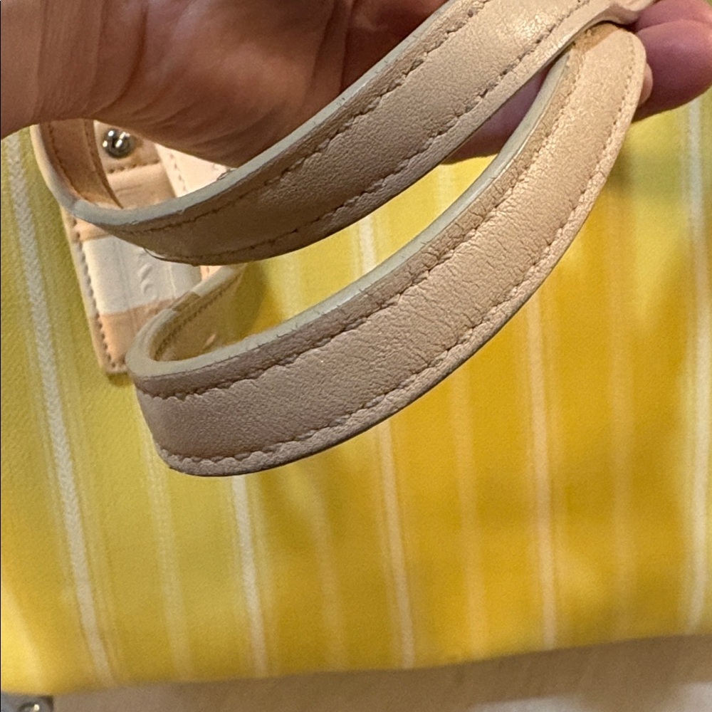 Coach legacy Yellow and Cream Striped Tote - Picture 13 of 13